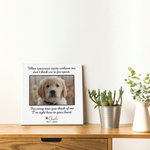 Personalised Pet Photo Canvas Painting Wall Decor with Text Memorial Gift for Pet Lover