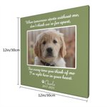 Personalised Pet Photo Canvas Painting Wall Decor with Text Memorial Gift for Pet Lover