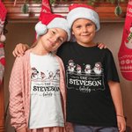 Henkilökohtainen Joulu Snowman Perhe Matching T-paita Baby Onesie nimi vaate joululahja äidille isä lapsille