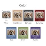 Personalised Pet Photo Canvas Painting Wall Decor with Text Memorial Gift for Pet Lover