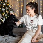 Henkilökohtainen Joulu Snowman Perhe Matching T-paita Baby Onesie nimi vaate joululahja äidille isä lapsille
