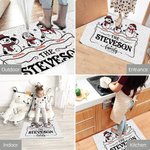 Personalized PVC Christmas Snowflakes Snowmen Doormat Kitchen Outdoor Indoor Christmas Home Decoration Gift for Family