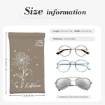 Personalisierte Sternzeichen Geburt Blume Portable Leder Squeeze Gläser Fall Anti-Kratz-Brillenhalter Muttertag Geschenk für Frauen Mädchen