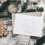 Personalized Merry Christmas Handmade Biscuit Embossing Cookie Stamp Embosser with Name Christmas Gift for Baking Lovers