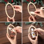 Ornement de Noël personnalisé avec phrase Date pour bouteille de vin 50ml Cadeau de Noël pour les hommes amateurs d'alcool.