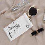 Personalisierte Sternzeichen Geburt Blume Portable Leder Squeeze Gläser Fall Anti-Kratz-Brillenhalter Muttertag Geschenk für Frauen Mädchen