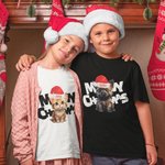 Maglietta di Natale personalizzata Meowy Bambino Onesie Cappello di Babbo Natale Genitore-Bambino Costume di famiglia Regalo di Natale per il bambino Nuovo genitore Amante dell'animale domestico