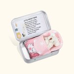 Personalised Mini Stuffed Buddy Bear in a Tin Worry Doll for Anti-anxiety Birthday Christmas Gift for Kids