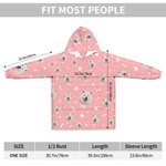 Gepersonaliseerde Multi-color Pet Photo Blanket Hoodie met Paw Bone Print en Naam Verjaardag Kerst Herdenkingscadeau voor Huisdierliefhebber
