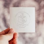 Personalized Ex Libris From The Library of Name Book Embosser Stamp with Black Storage Bag Book Club Gift for Books Lover Librarian