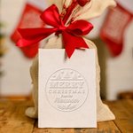 Personalized Merry Christmas Handmade Biscuit Embossing Cookie Stamp Embosser with Name Christmas Gift for Baking Lovers