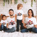 Maglietta di Natale personalizzata Meowy Bambino Onesie Cappello di Babbo Natale Genitore-Bambino Costume di famiglia Regalo di Natale per il bambino Nuovo genitore Amante dell'animale domestico