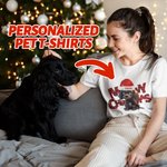 Maglietta di Natale personalizzata Meowy Bambino Onesie Cappello di Babbo Natale Genitore-Bambino Costume di famiglia Regalo di Natale per il bambino Nuovo genitore Amante dell'animale domestico