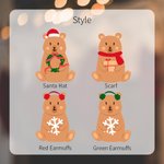 Personalizza la calza di Natale dell'orso con il nome dell'albero di Natale, regalo per la famiglia dei bambini.