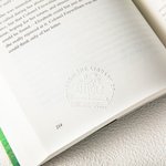 Personalized Ex Libris From The Library of Name Book Embosser Stamp with Black Storage Bag Book Club Gift for Books Lover Librarian