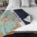 Manta personalizada del zodiaco con nombre Regalo de cumpleaños para los amantes de la astrología