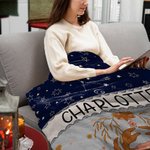 Manta personalizada del zodiaco con nombre Regalo de cumpleaños para los amantes de la astrología
