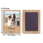 Personalized Wooden Save the Date Photo Magnet with Name Date Home Decoration Birthday Memorial Gift for Family Friend Couple
