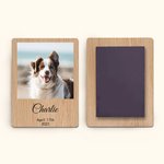 Personalized Wooden Save the Date Photo Magnet with Name Date Home Decoration Birthday Memorial Gift for Family Friend Couple
