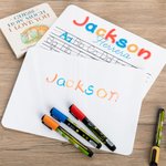 Nome acrilico personalizzato Alfabeto Tracing Board Lavagna cancellabile a secco Regalo educativo di apprendimento per bambini