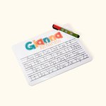 Nome acrilico personalizzato Alfabeto Tracing Board Lavagna cancellabile a secco Regalo educativo di apprendimento per bambini