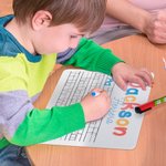 Nome acrilico personalizzato Alfabeto Tracing Board Lavagna cancellabile a secco Regalo educativo di apprendimento per bambini