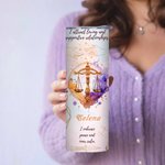 Henkilökohtainen Zodiac 20oz Skinny nimi Tumbler Constellation Affirmation kahvikuppi olki Syntymäpäivä Vuosipäivä Astrologia lahja perheelle ystävä