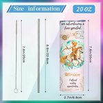 Henkilökohtainen Zodiac 20oz Skinny nimi Tumbler Constellation Affirmation kahvikuppi olki Syntymäpäivä Vuosipäivä Astrologia lahja perheelle ystävä