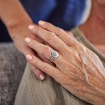 Personalizado Retro Nacimiento Ramo de Flores Anillo de Plata de Ley Joyería Grabada Regalo del Día de la Madre para la Mujer
