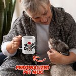 Henkilökohtainen Meowy joulun lemmikki joulupukin hattu väri sisällä keraaminen muki joululoma lahja kissa koira lemmikkieläinten ystäville