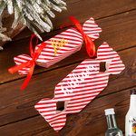 Personalizzato Candy Cane Natale Cracker nome posto regalo scatola da tavolo decorazione per la famiglia amici bambini