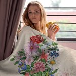 Personalisierte Geburt Blumen Blumenstrauß Decke mit Namen Home Dekoration Geburtstag Muttertag Geschenk für Familie Freund
