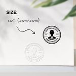 Sello en relieve con tema profesional personalizado Sello en relieve manual para libro Sobre Cumpleaños Aniversario Regalo para familia Amigo Colega