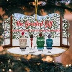 Personalisierte Unsere Eltern gaben uns war jeder andere keramische Ornament mit Namen Weihnachtsgeschenk für Familie Brüder Schwestern
