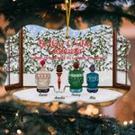 Ornamento in ceramica personalizzato Fratelli e sorelle mai separati con nomi Regalo per la famiglia Fratelli e sorelle