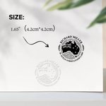 Personalized Country Map House Village Embosser Ex Libris Envelope Book Embossing Stamp Creative Souvenir Gift for Friend Family Backpacker Traveler