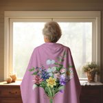 Personalisierte Geburt Blumen Blumenstrauß Decke mit Namen Home Dekoration Geburtstag Muttertag Geschenk für Familie Freund
