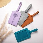 Nacimiento Personalizado Flor de cuero Funda de pasaporte Etiqueta de equipaje Set con nombre de viaje Regalo de cumpleaños esencial para las mujeres