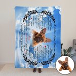 Coperta morbida personalizzata A Letter from Heaven Regalo commemorativo per amici di famiglia