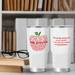 Gobelet 30oz personnalisé avec nom et texte Cadeau de la journée des enseignants pour l'enseignant