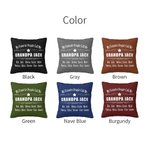 Personalised My Favorite People Call Me Grandpa Throw Pillow Cover Birthday Father's Day Gift for Dad Grandpa