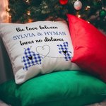Personalised The Love Between Family Knows No Distance Two States Cushion Throw Pillow Cover Long Distance Moving Away Christmas Gift for Family