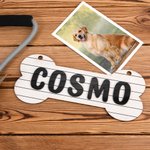 Personalized Bone Shaped Hanging Crate Sign with Dog Name Gift for Dog Lovers