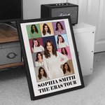 Personalised Era Tour Canvas Poster  Photo Collage Decorative Painting Retro Wall Art Birthday Anniversary Gift for Family Bestie Fashionista