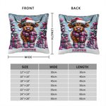 Personalisierte Weihnachten Hochland Kuh werfen Kissenbezug mit Namen Home Decoration Weihnachtsgeschenk für Familie Kinder