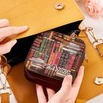 Gepersonaliseerde Bibliotheek Boek Retro Design Sieradendoos met Naam Cadeau voor Haar