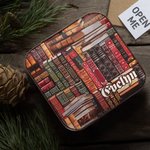 Gepersonaliseerde Bibliotheek Boek Retro Design Sieradendoos met Naam Cadeau voor Haar