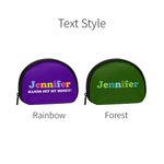 Personalised Colourful Kids Coin Wallet with Name Birthday Children's Day Gift for Boys and Girls