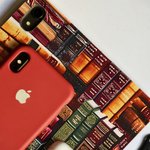 Bibliothèque Personnalisée Livre Design Rétro Etui Protecteur avec Nom pour iPad Amoureux des Livres