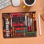 Bibliothèque Personnalisée Livre Design Rétro Etui Protecteur avec Nom pour iPad Amoureux des Livres